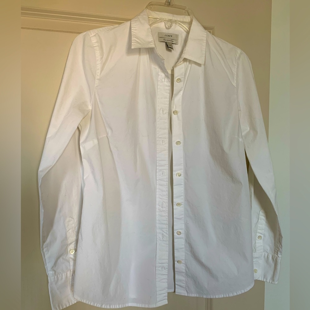J. Crew - Stretch Perfect White Button Down